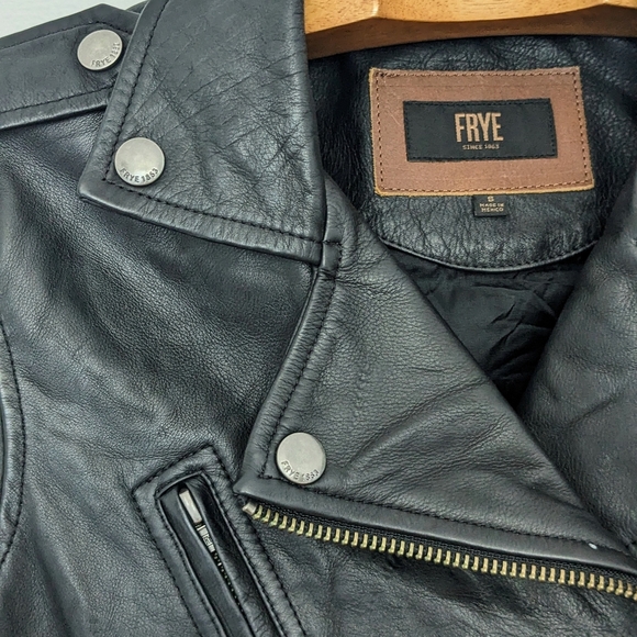 NEW FRYE genuine leather jacket - Picture 2 of 3